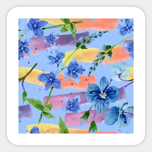 Veronica blue flower #6 Sticker